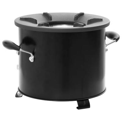 VidaXL Camping houtkachel 36x26x22,5 cm metaal zwart VidaXL Camping houtkachel 36x26x22,5 cm metaal zwart