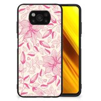 Xiaomi Poco X3 | X3 Pro Bloemen Hoesje Pink Flowers - thumbnail