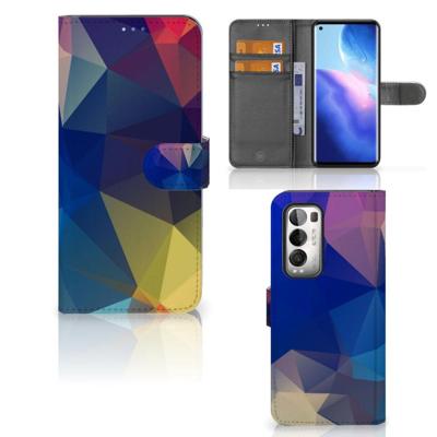 OPPO Find X3 Neo 5G | Book Case | Polygon Dark OPPO Find X3 Neo 5G | Book Case | Polygon Dark