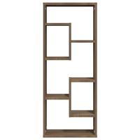 Wandschap 36x16x90 cm bewerkt hout bruineikenkleurig - thumbnail