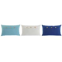 Kussen Home ESPRIT Blauw Wit Hemelsblauw Mediterrane 50 x 15 x 30 cm (3 Stuks) - thumbnail