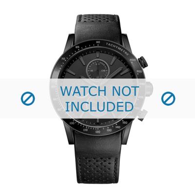 Horlogeband Hugo Boss HB-284-1-96-2945 / HB1513456 / HB659302758 Leder Zwart 22mm Horlogeband Hugo Boss HB-284-1-96-2945 / HB1513456 / HB659302758 Leder Zwart 22mm