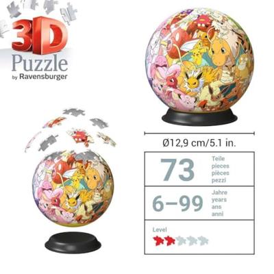Ravensburger Pokémon 3D-puzzelbal - 72 stukjes