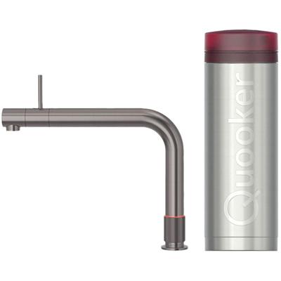 Quooker Front Keukenkraan Set - Kokend Warm- en Koud Water - Gunmetal - Inclusief PRO3 Reservoir