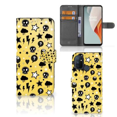 Telefoonhoesje met Naam OnePlus Nord N100 Punk Geel Telefoonhoesje met Naam OnePlus Nord N100 Punk Geel