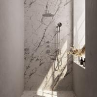 Brauer Chrome Edition Thermostatische Regendoucheset Inbouw - Hoofddouche 30 cm - Gebogen Wandarm - Handdouche 3 Standen - Doucheslang - Geintegreerde Glijstang - Chroom - thumbnail