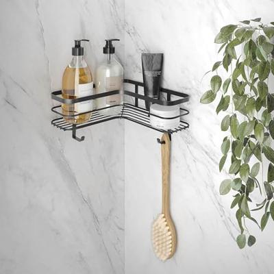 Metaltex Doucherek 25x25x13 cm Zwart/Metaal