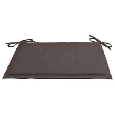 VidaXL Tuinstoelkussens 4 st 40x40x4 cm oxford stof taupe VidaXL Tuinstoelkussens 4 st 40x40x4 cm oxford stof taupe