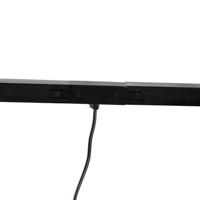 QAZQA 1-fase railsysteem zwart met 4 spots en I voeding rond - Jeana - thumbnail