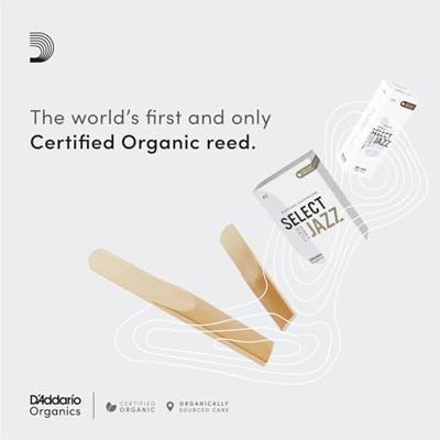 D&apos;Addario Woodwinds ORSF03SSX2H Organic Select Jazz Sopraansaxofoonriet, 2 hard, 3-pack - thumbnail