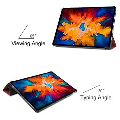 3-Vouw sleepcover hoes - Lenovo Tab P11 Pro - Bordeaux Rood