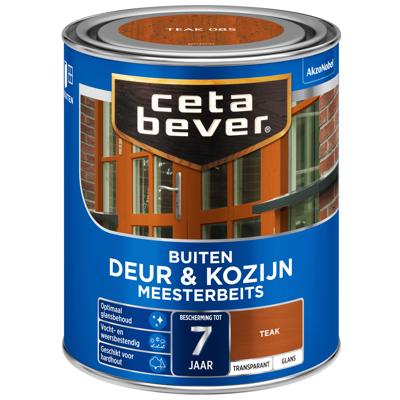 Cetabever Meesterbeits Deur en Kozijn Transparant Glans - Teak