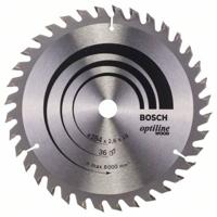 Bosch Accessories Optiline Wood 2608640818 Hardmetaal-cirkelzaagblad 184 x 16 x 2.6 mm Aantal tanden: 36 1 stuk(s) - thumbnail