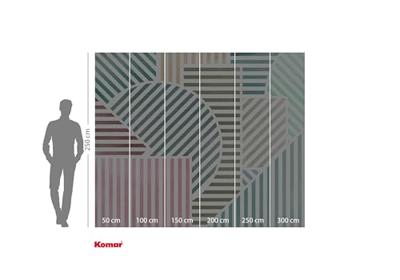 Komar Flair Fotobehang Jeux de Lignes Bonbon - FLX6-039