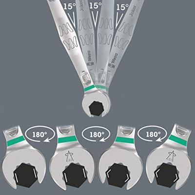 Wera 05020241001 6003 Joker 8 Imperial Set 1 Ring-steeksleutelset 11-delig Sleutelbreedte (metrisch) 8 - 31 mm Sleutelbreedte (inch) 1/2 - 11/16 - thumbnail