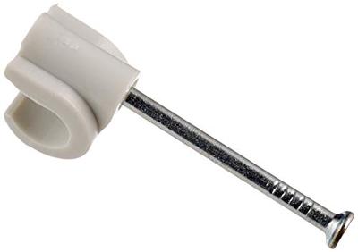 Kopp 345604080 Spijkerclip 345604080 Bundel-Ø (bereik) 7 tot 10 mm Grijs 100 stuk(s)