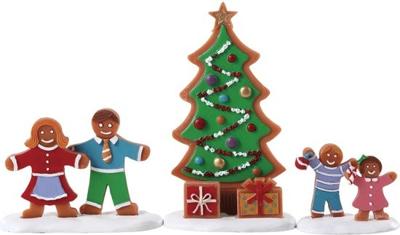 Kerstfiguur Decorating the tree set of 3 LEMAX - Lemax