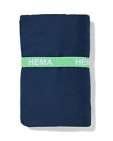 HEMA Handdoek microvezel 110x175cm (donkerblauw) - thumbnail