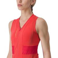 Castelli Anima 4 mouwloos fietsshirt rood dames L - thumbnail