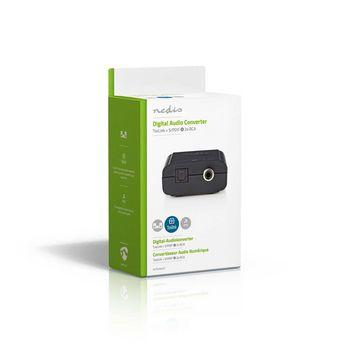 Nedis Digitale audio converter - 2-weg - S/PDIF (RCA) aansluiting/TosLink bus - 2x RCA bus - 1.80 m - ABS - antraciet