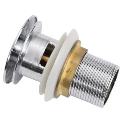 Afvoer pop-up met overloop 6,4x6,4x9,1 cm chroomkleurig - thumbnail