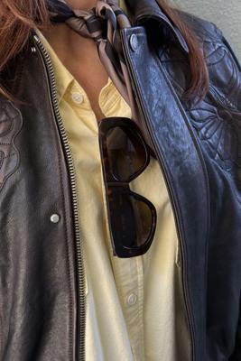 The Attico zonnebril Milano ATTICO57C9SUN tortoise shell