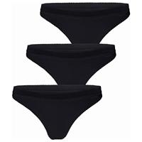 3-pack dames strings - Core Zwart - Katoenen vrouwen strings - thumbnail