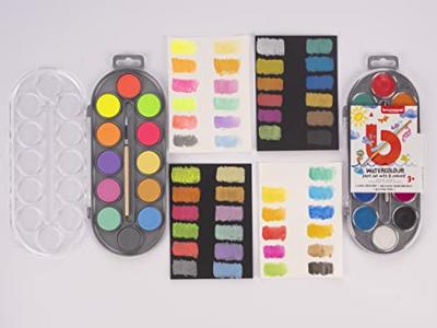 Bruynzeel Waterverf met Penseel 12 Kleuren