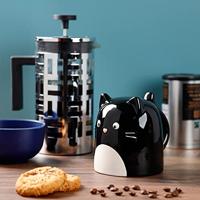 Feline Fine Kat Ondersteboven Keramiek Mok - thumbnail