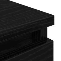 Tv-meubel 100x35x54 cm bewerkt hout zwart - thumbnail