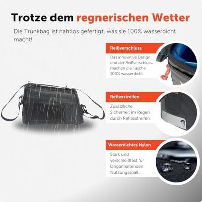 New looxs varo trunkbag - waterdichte schoudertas, zwart - thumbnail