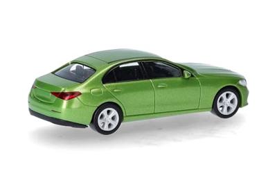 Herpa 430913-003 H0 Auto Mercedes Benz C-klasse limousine, groen licht Herpa 430913-003 H0 Auto Mercedes Benz C-klasse limousine, groen licht