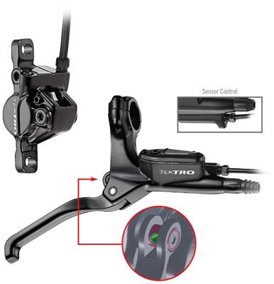 TEKTRO schijfrem-set hydro recht m/schakelaar e-bike hd-e350