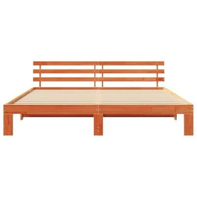 Bedframe Wasbruin 200 x 200 cm Massief grenenhout
