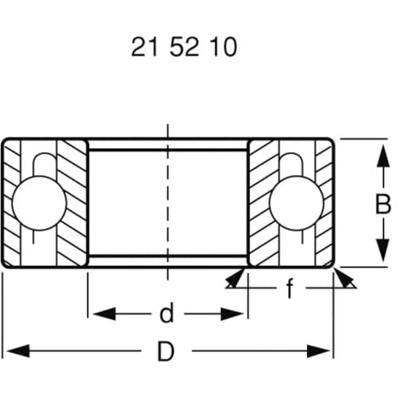 Reely 1406061 Reserveonderdeel Kogellagerset DT-03 chassis