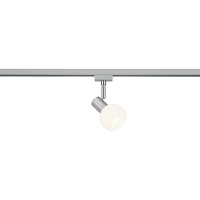LED Railverlichting - Track Spot - Trion Dual Besina - 2 Fase - E14 Fitting - Rond - Mat Nikkel - Aluminium
