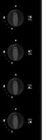 ETNA T110VZTA kookplaat Zwart Ingebouwd Gaskookplaat 4 zone(s) - thumbnail
