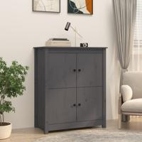 Dressoir 83x41,5x100 cm massief grenenhout grijs - thumbnail