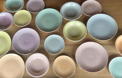 Cookinglife Diepe Borden / Pastaborden Pastel Harmony ø 21 cm - 6 Stuks