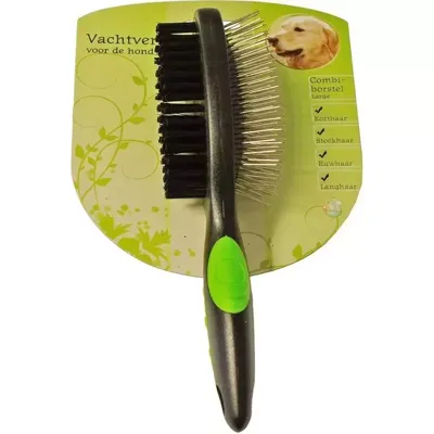 Hondenborstel combi 2 zijdig large Vachtverzorging Gebr. de Boon - Gebr de boon