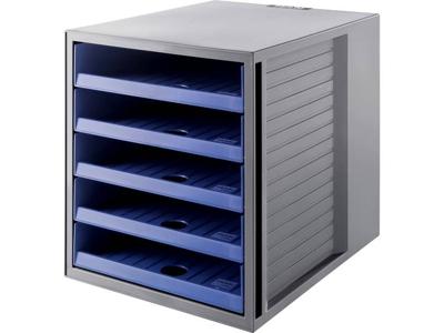 HAN Ladebox KARMA 14018-16 Grijs DIN A4 Aantal lades: 5 HAN Ladebox KARMA 14018-16 Grijs DIN A4 Aantal lades: 5