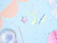 Zeemeermin Taart Toppers Set 3 delig - thumbnail