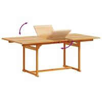 7-delige Tuinset massief acaciahout en textileen - thumbnail