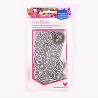 Vaessen Creative • strijkkralen tweekleurig zwart-wit 550st. - thumbnail