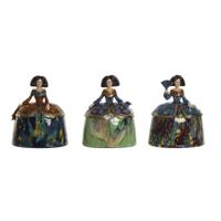 Decoratieve figuren Home ESPRIT Multicolour Romantiek 21,5 x 15,5 x 25,5 cm (3 Stuks) - thumbnail