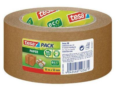 tesa PAPER 57180-00000-02 Pakband tesapack ecoLogo Bruin (l x b) 50 m x 50 mm 1 stuk(s)