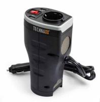Technaxx TE13 Omvormer 200 W 12 V/DC - 230 V/AC, 5 V/DC Past in bekerhouder - thumbnail