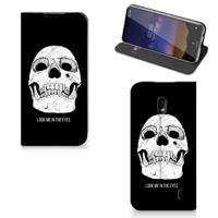 Mobiel BookCase Nokia 2.2 Skull Eyes - thumbnail