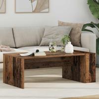 Salontafel Oudhout 95 x 50 x 34 cm Bewerkt hout - thumbnail