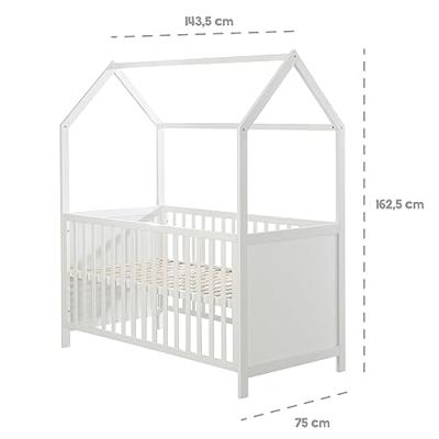 roba Kinderbed 70 x 140 cm (Wit, 70x140)